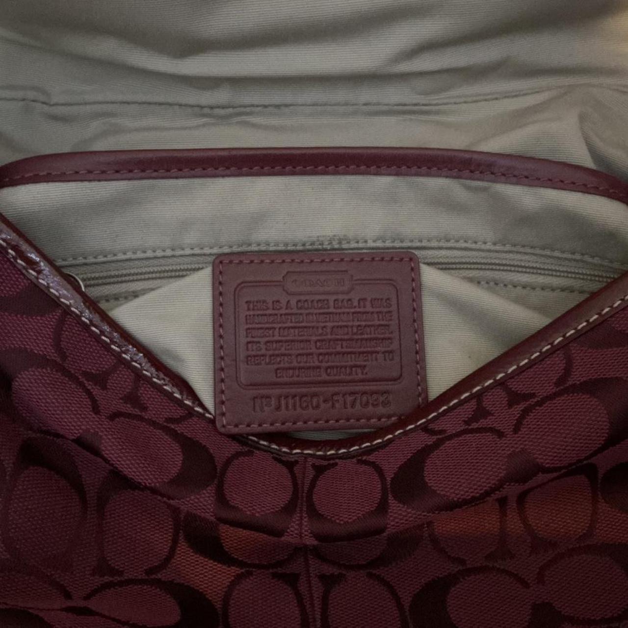 Rare Coach burgundy purse