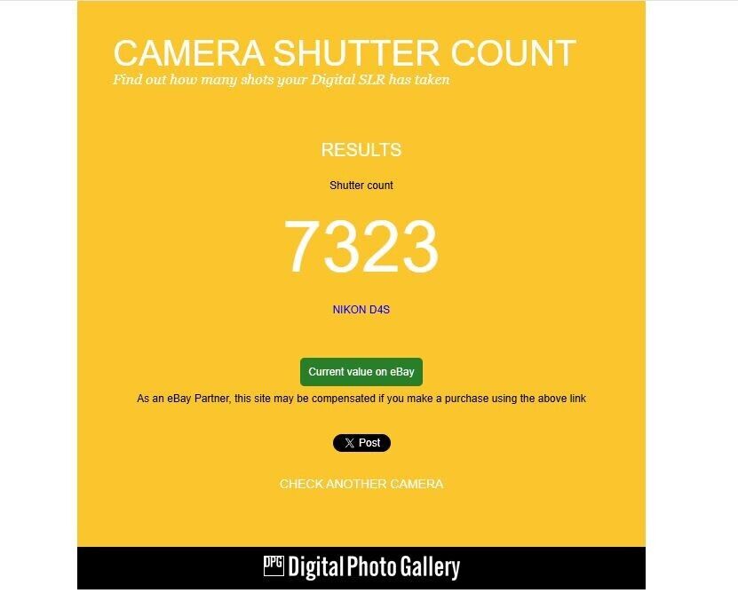 Nikon D4S 16.2MP Digital SLR Camera Body