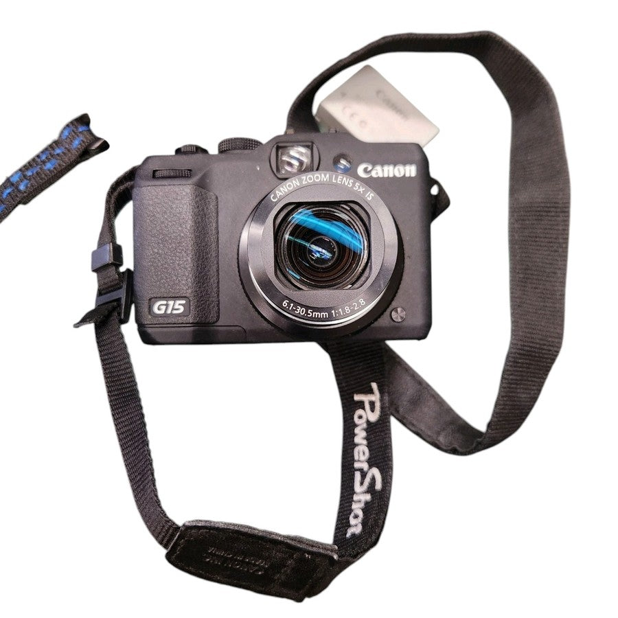 Canon PowerShot G15 12.1MP Digital Camera - Black