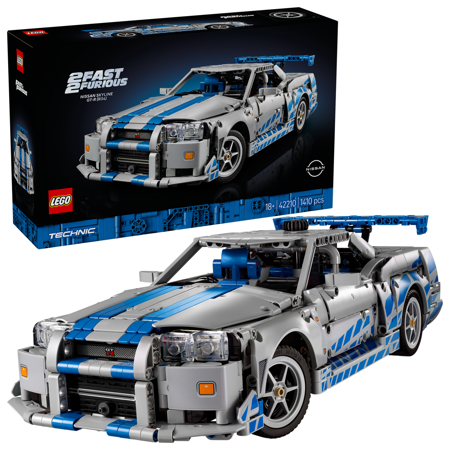 LEGO® Technic 2 Fast 2 Furious Nissan Skyline GT-R (R34) Car