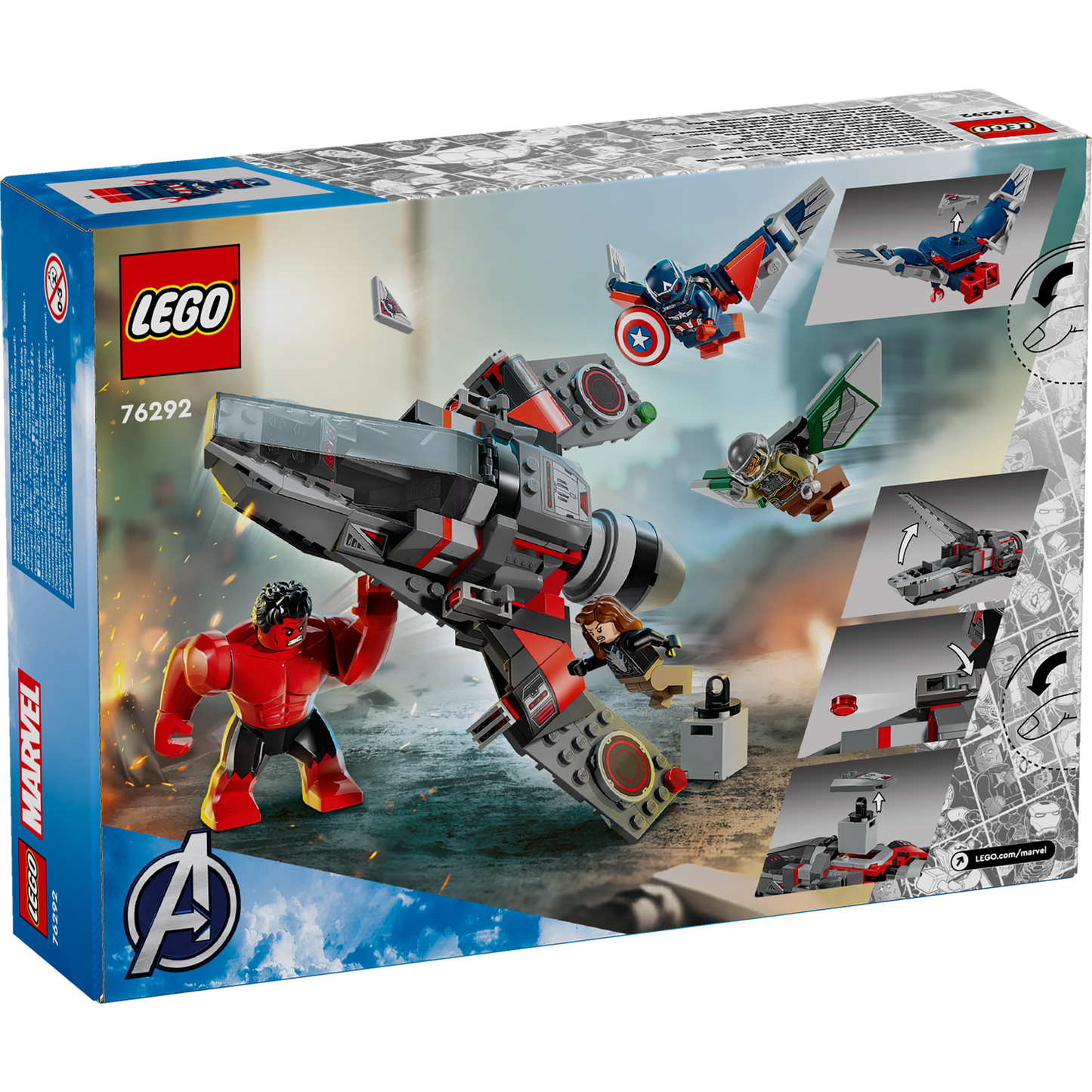 76292 Captain America vs. Red Hulk Battle