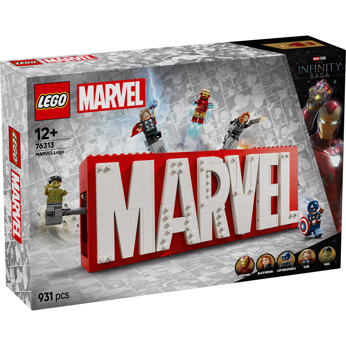 76313 MARVEL Logo & Minifigures