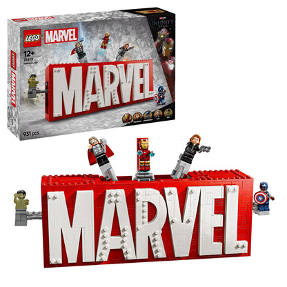 76313 MARVEL Logo & Minifigures