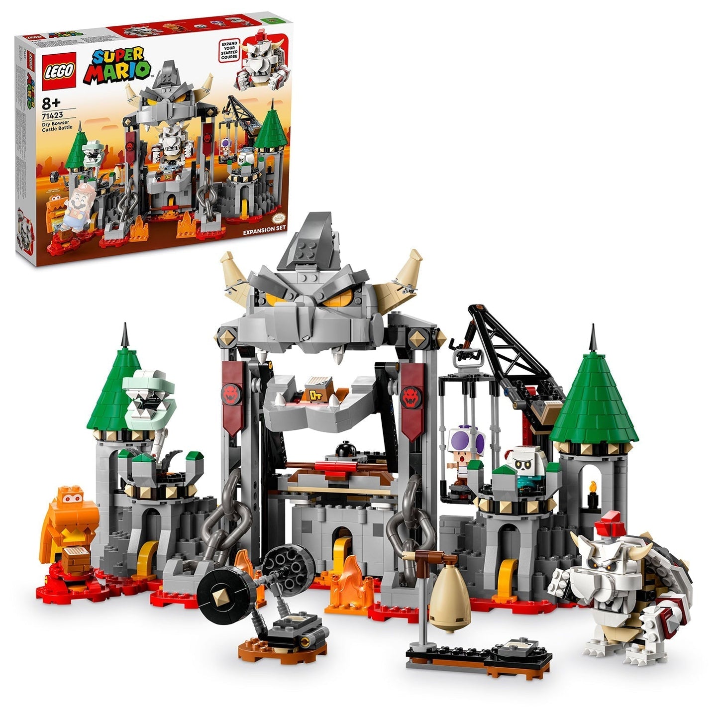 LEGO® Super Mario™ Dry Bowser Castle Battle Expansion Set