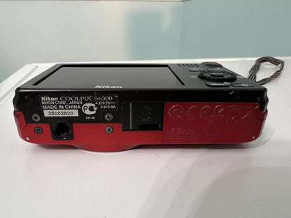 Used 🍇₊˚💜 Nikon COOLPIX S6300 (Red) 16.0MP Compact Digital Camera with 10x Optical Zoom 🍥🎀📷
