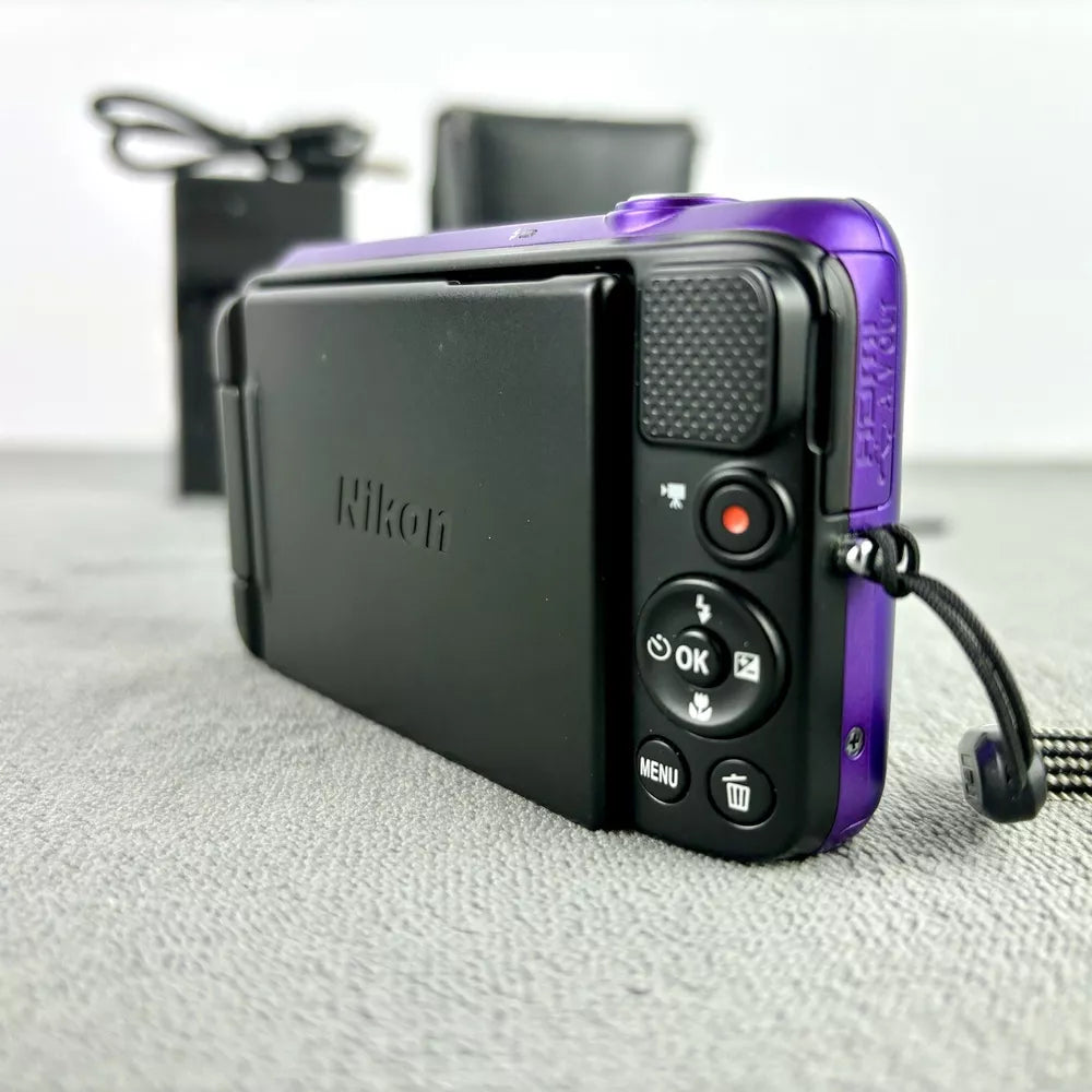 🍇 ₊˚💜 Nikon COOLPIX S6600 Digital Camera (Rare Purple) 16.0MP with 12x Zoom - Complete Set 🍥 🎀📷