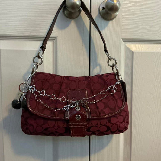 Rare Coach burgundy purse