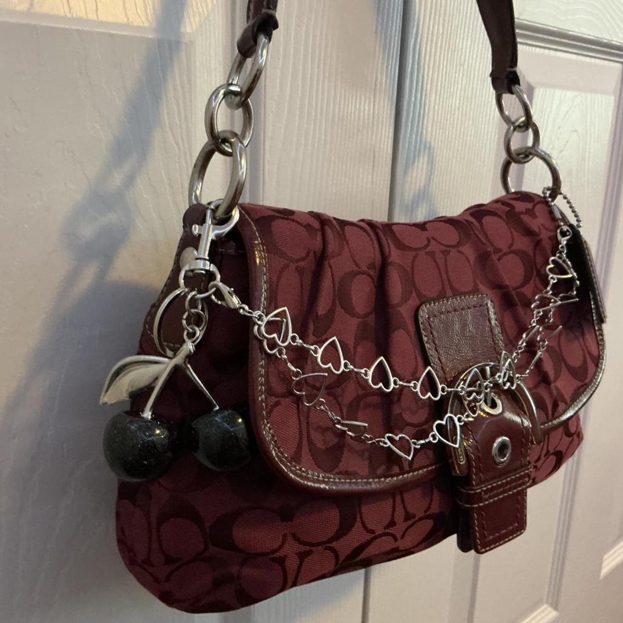 Rare Coach burgundy purse
