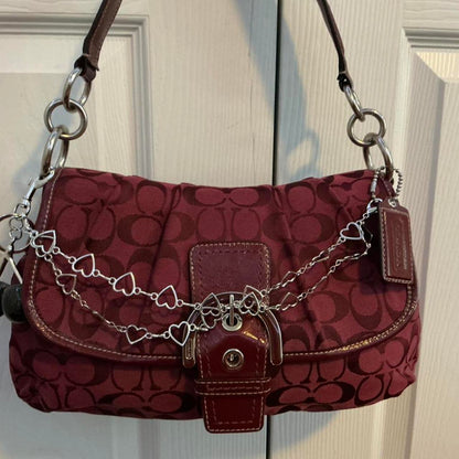 Rare Coach burgundy purse