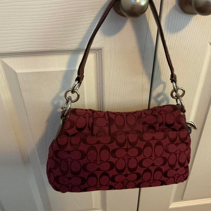 Rare Coach burgundy purse
