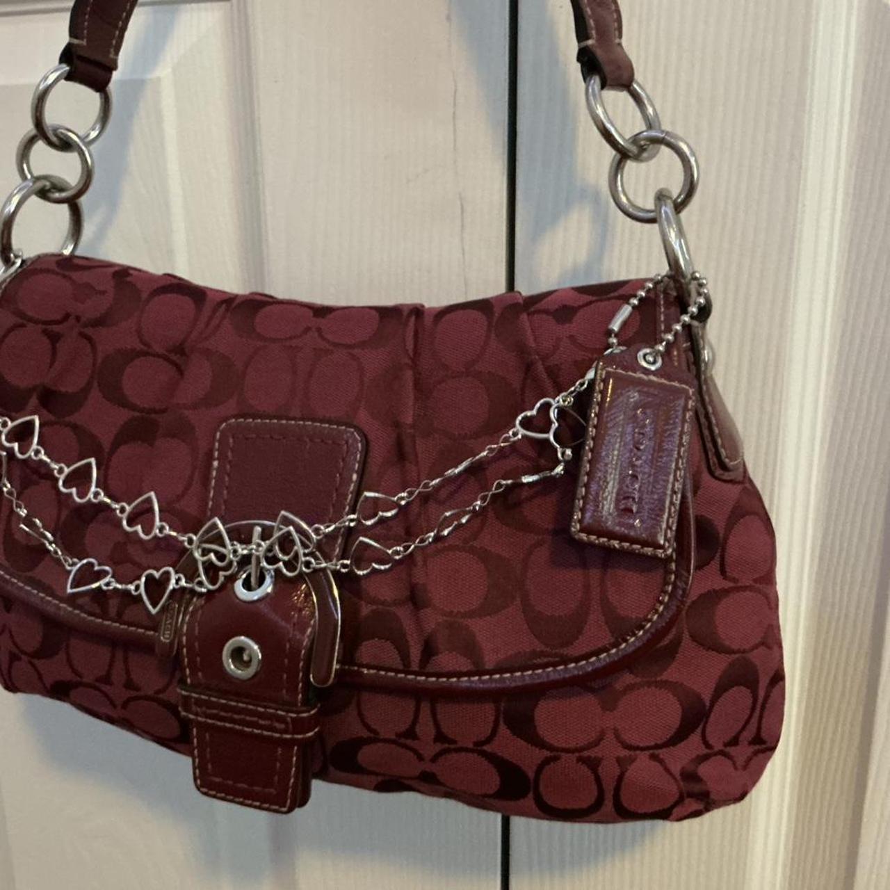 Rare Coach burgundy purse