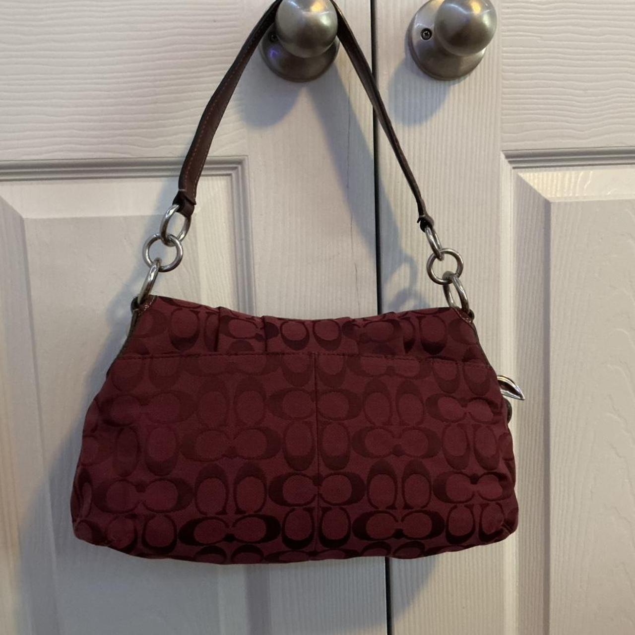 Rare Coach burgundy purse