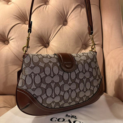 Coach Soho Flap Bag in Signature Canvad with Cherry Charm NEW&nbsp;