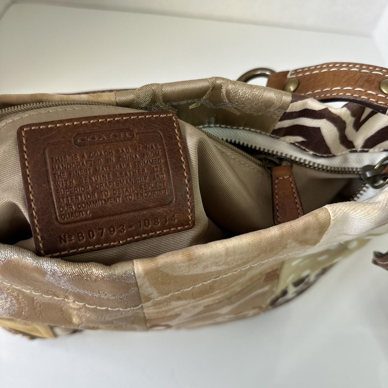 rare Y2K Coach Patchwork Hobo Shoulder Bag