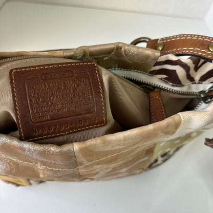 rare Y2K Coach Patchwork Hobo Shoulder Bag