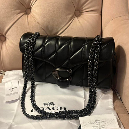 Coach Pillow Tabby 26 Black &amp; Matte NEW