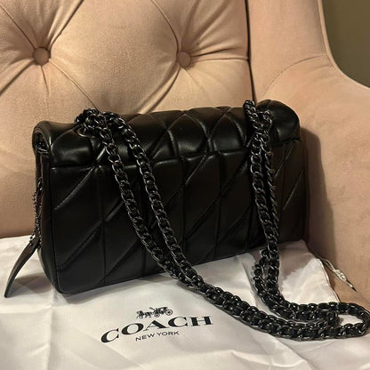 Coach Pillow Tabby 26 Black &amp; Matte NEW