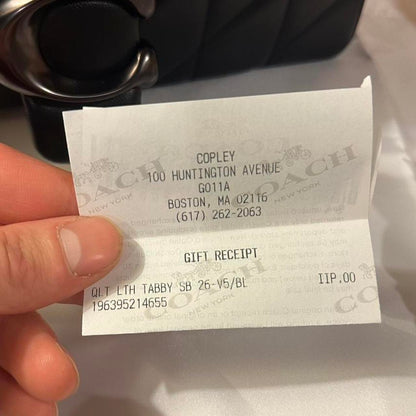 Coach Pillow Tabby 26 Black &amp; Matte NEW