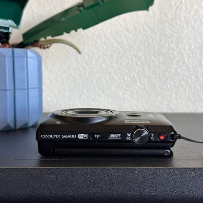 🍇 ₊˚💜 Nikon COOLPIX S6900 16MP Compact Digital Camera (Black) with Flip Screen and Wi-Fi 🍥 🎀📷