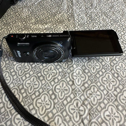 🍇 ₊˚💜 Nikon COOLPIX S6900 16.0MP Digital Camera (Black) with 12x Zoom and Wi-Fi 🍥 🎀📷