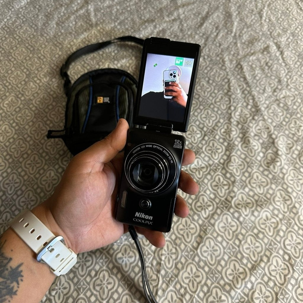 🍇 ₊˚💜 Nikon COOLPIX S6900 16.0MP Digital Camera (Black) with 12x Zoom and Wi-Fi 🍥 🎀📷