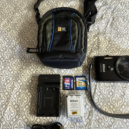 🍇 ₊˚💜 Nikon COOLPIX S6900 16.0MP Digital Camera (Black) with 12x Zoom and Wi-Fi 🍥 🎀📷