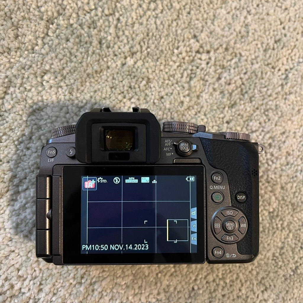 🍇 ₊˚💜 Panasonic Lumix G7 Mirrorless Camera with Lenses (Silver and Black) 🍥 🎀📷