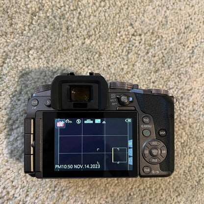 🍇 ₊˚💜 Panasonic Lumix G7 Mirrorless Camera with Lenses (Silver and Black) 🍥 🎀📷