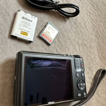 🍇 ₊˚💜 Nikon COOLPIX S7000 16 MP Compact Digital Camera (Black) 🍥 🎀📷