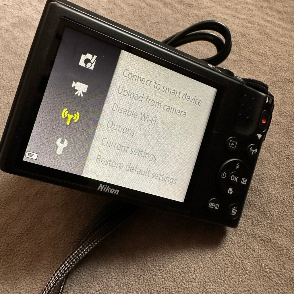 🍇 ₊˚💜 Nikon COOLPIX S7000 16 MP Compact Digital Camera (Black) 🍥 🎀📷