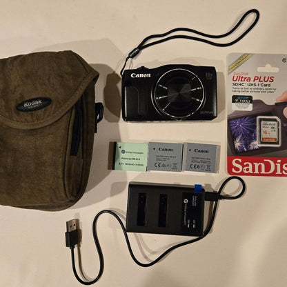 🍇 ₊˚💜 Canon PowerShot SX710 HS 20.3MP Digital Camera Bundle (Black) 🍥 🎀📷
