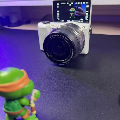 🍇 ₊˚💜 Sony Alpha a5000 Mirrorless Digital Camera (White) with 16-50mm Lens 🍥 🎀📷