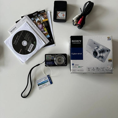 🍇 ₊˚💜 Sony Cyber-shot DSC-W350 Digital Camera 🍥 🎀📷