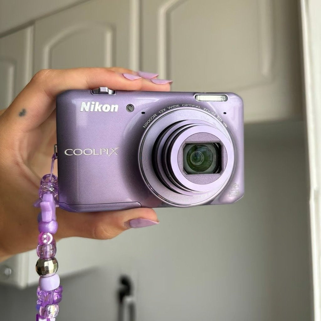 🍇 ₊˚💜 Nikon Coolpix S6400 Digital Camera (RARE Purple, Touchscreen) 🍥 🎀📷