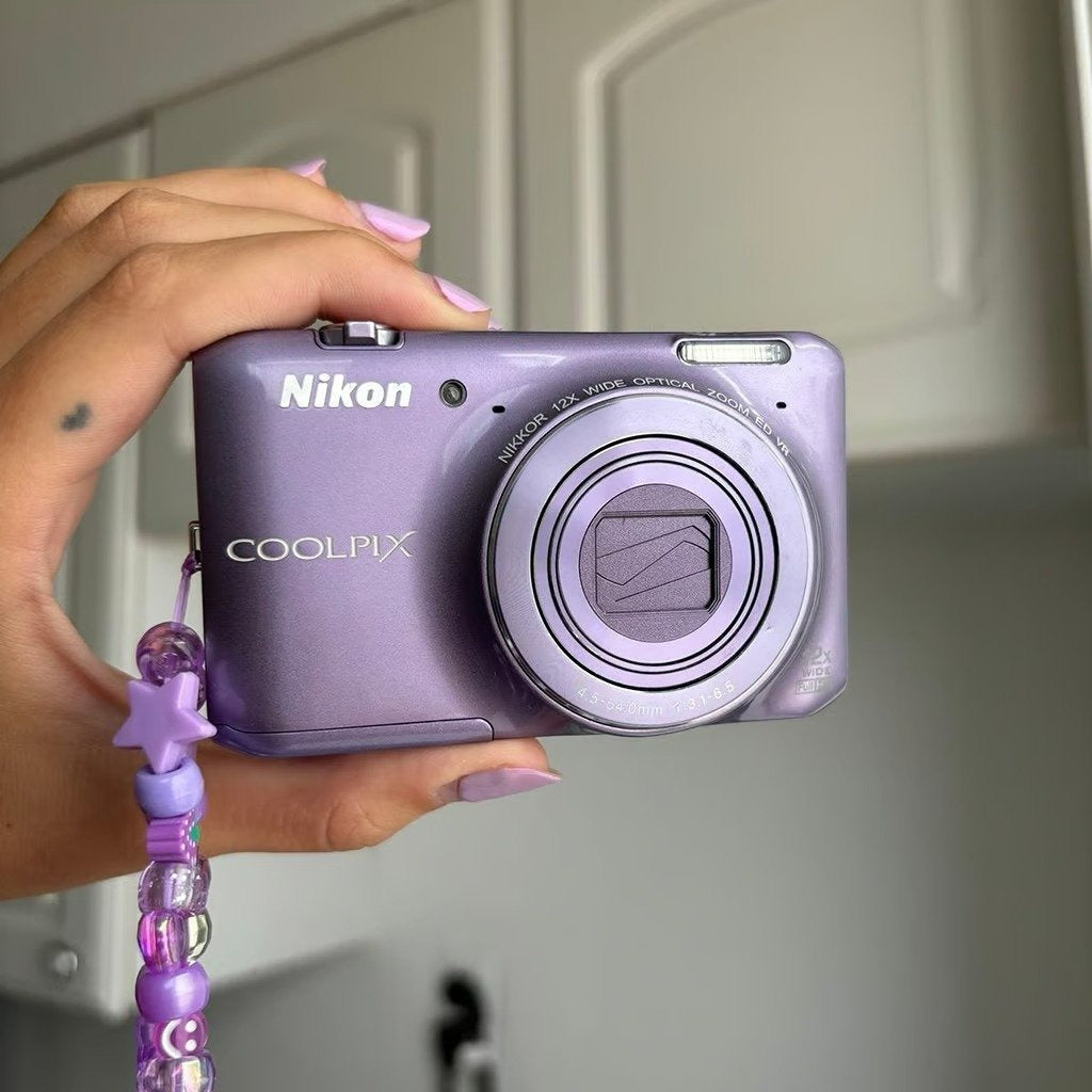 🍇 ₊˚💜 Nikon Coolpix S6400 Digital Camera (RARE Purple, Touchscreen) 🍥 🎀📷