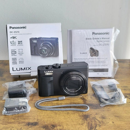 🍇 🎀 Panasonic LUMIX DC-ZS70 20.3 Megapixel Digital Camera (Complete Open Box) 📷
