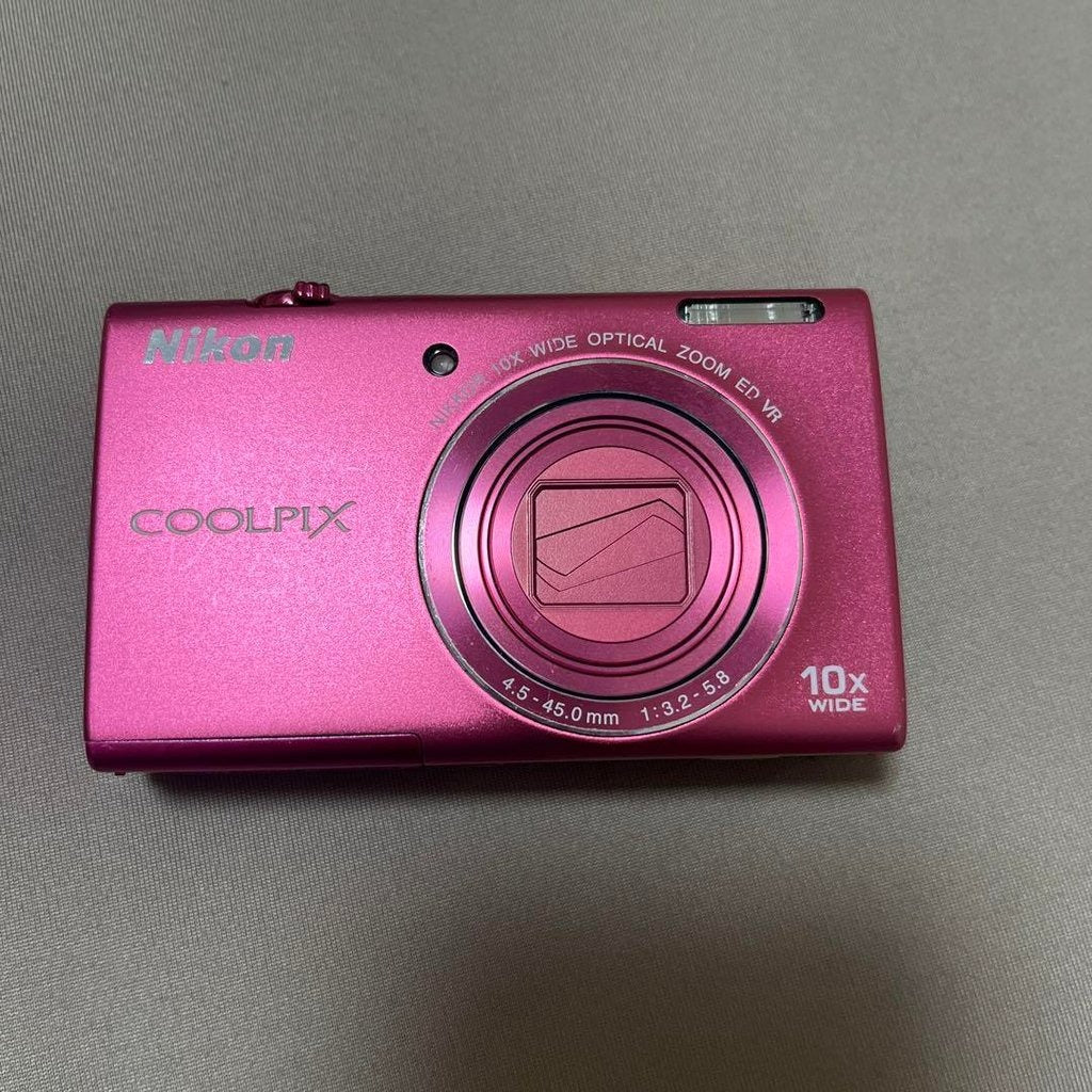 🍇 ₊˚💜 Nikon Coolpix S6200 Digital Camera (Pink) 🍥 🎀📷