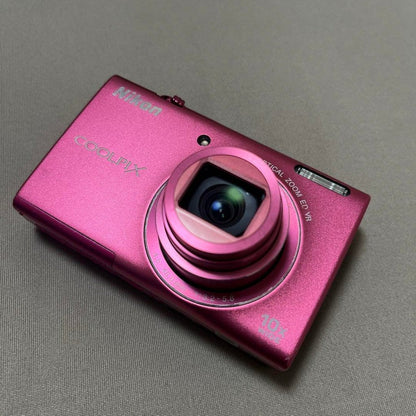 🍇 ₊˚💜 Nikon Coolpix S6200 Digital Camera (Pink) 🍥 🎀📷