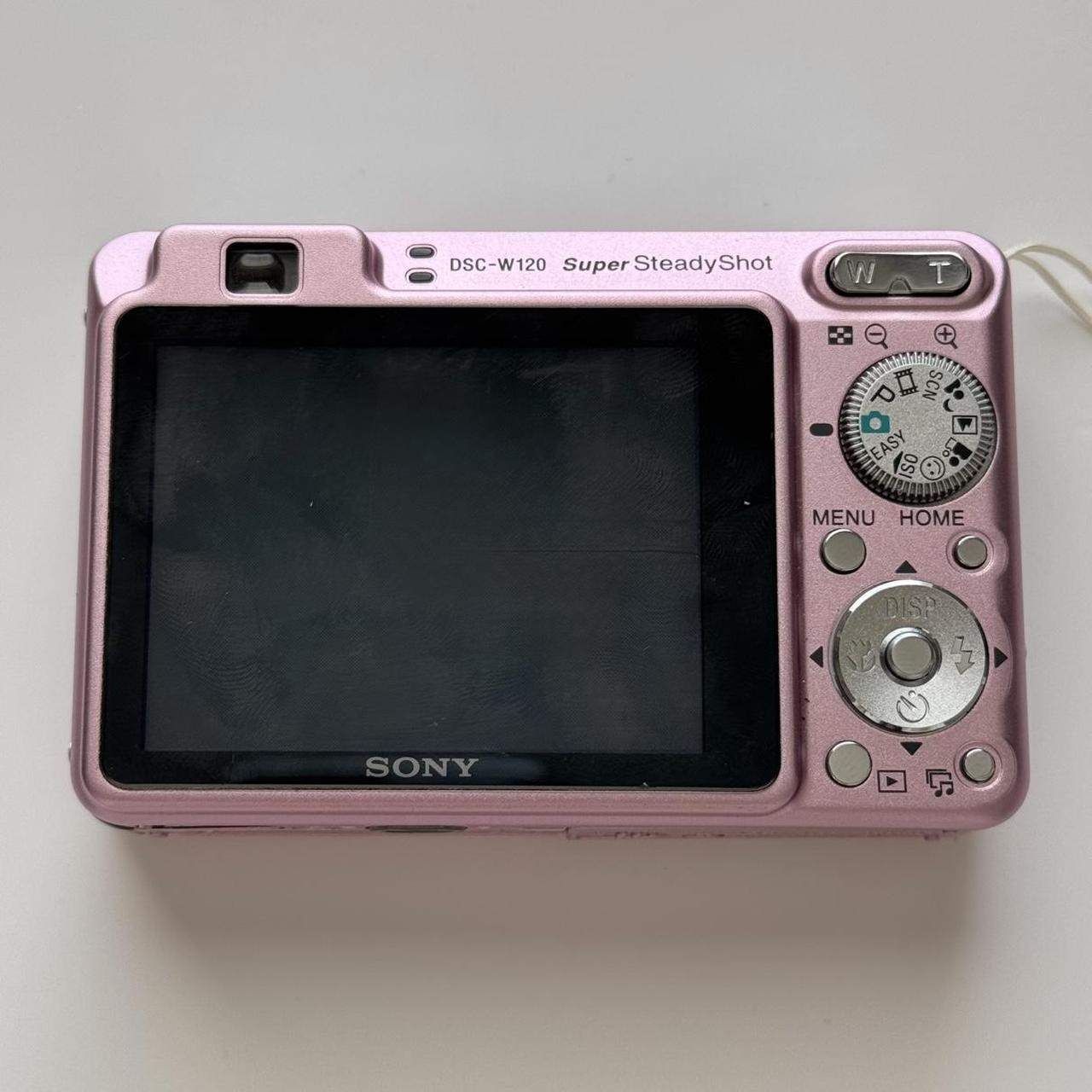 Used Sony Cybershot W120 Digital Camera 🍥🎀 Pastel Pink Digicam
