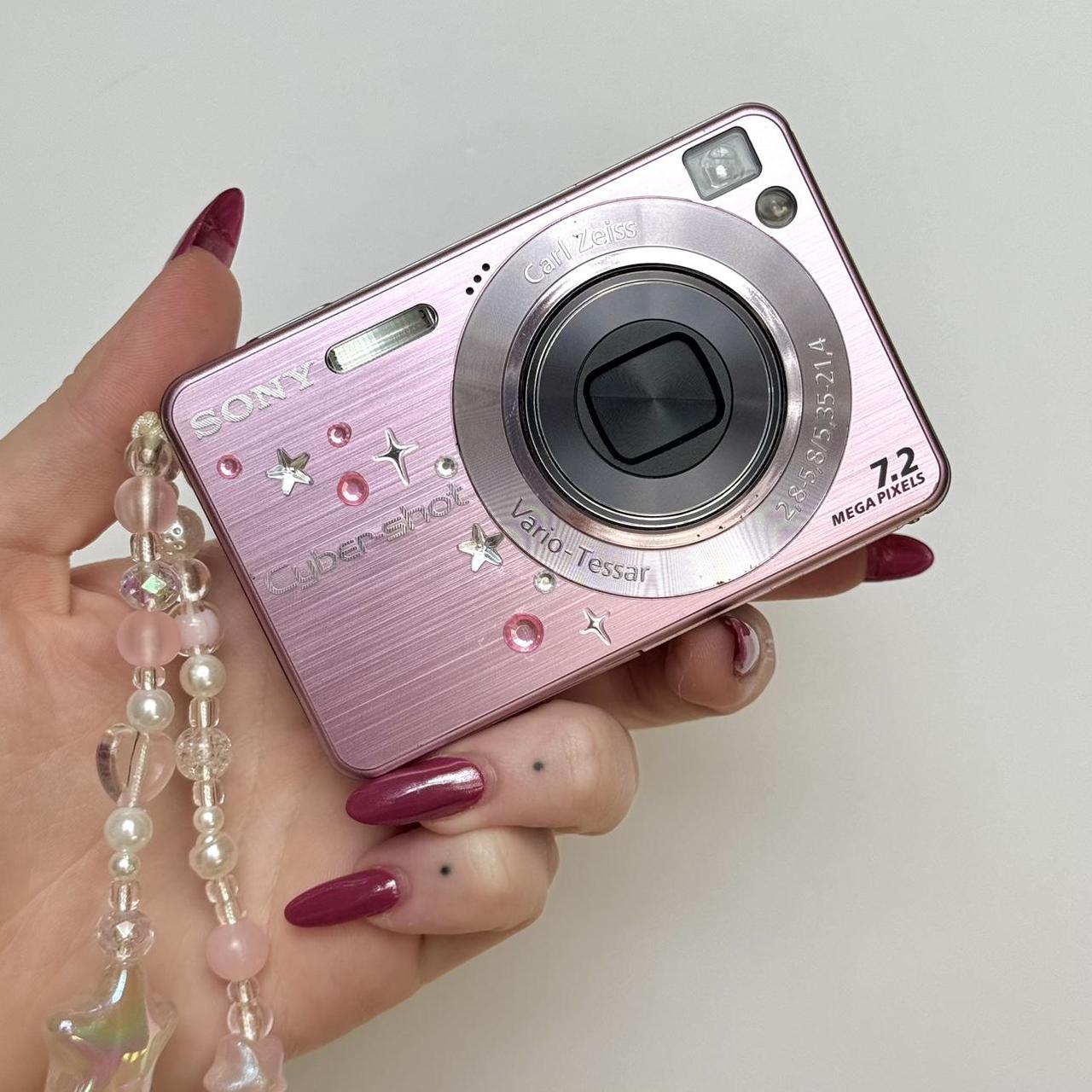 Used Sony Cybershot W120 Digital Camera 🍥🎀 Pastel Pink Digicam