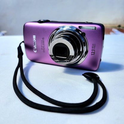 Used Pink Canon IXUS 200 IS Digital Camera