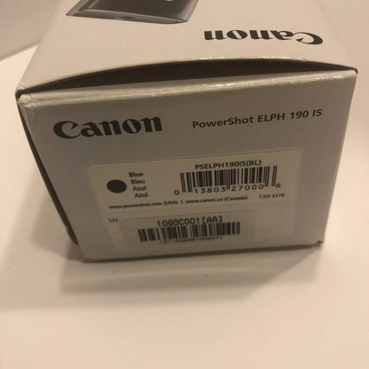 🦋 RARE BLUE Canon ELPH 190 IS // IXUS 180 [Full Boxed Set] ✨ Wi-Fi