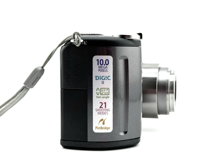 Canon PowerShot A640 Digital Camera Gray 10MP 4x Zoom