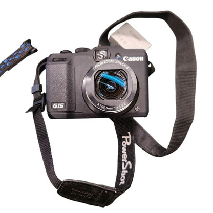 Canon PowerShot G15 12.1MP Digital Camera - Black