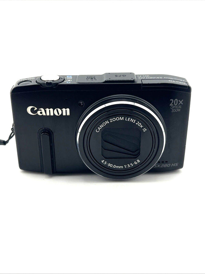 Canon PowerShot SX280 HS Digital Camera Black 20x Zoom 12.1MP