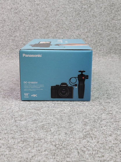 Panasonic LUMIX G100 4k Mirrorless Camera, Micro Four Thirds, 12-32mm Lens, Grip