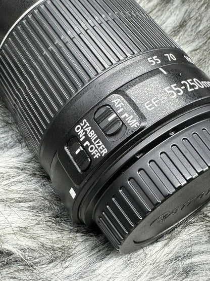 Canon EOS 77D 24.2 MP Digital SLR Camera with EF-S 18-55mm & EF-S 55-250mm Lenses