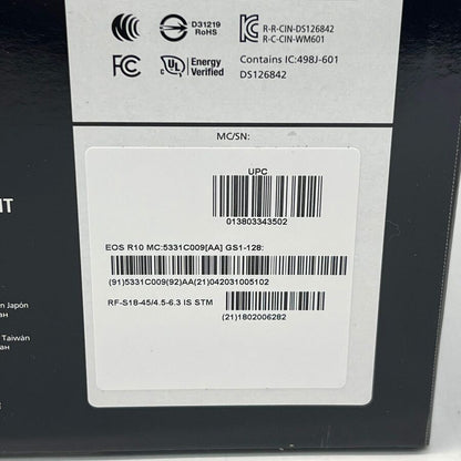 Canon EOS R10 24.2MP Mirrorless DSLR