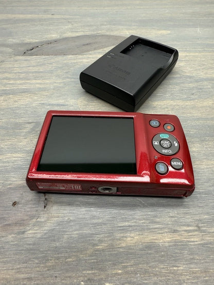 Canon Powershot ELPH 180 20MP Digital Camera 8X Zoom Red With Accessories