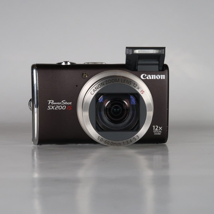 Canon PowerShot SX200 IS 12.1MP 12x Digital Camera Brown